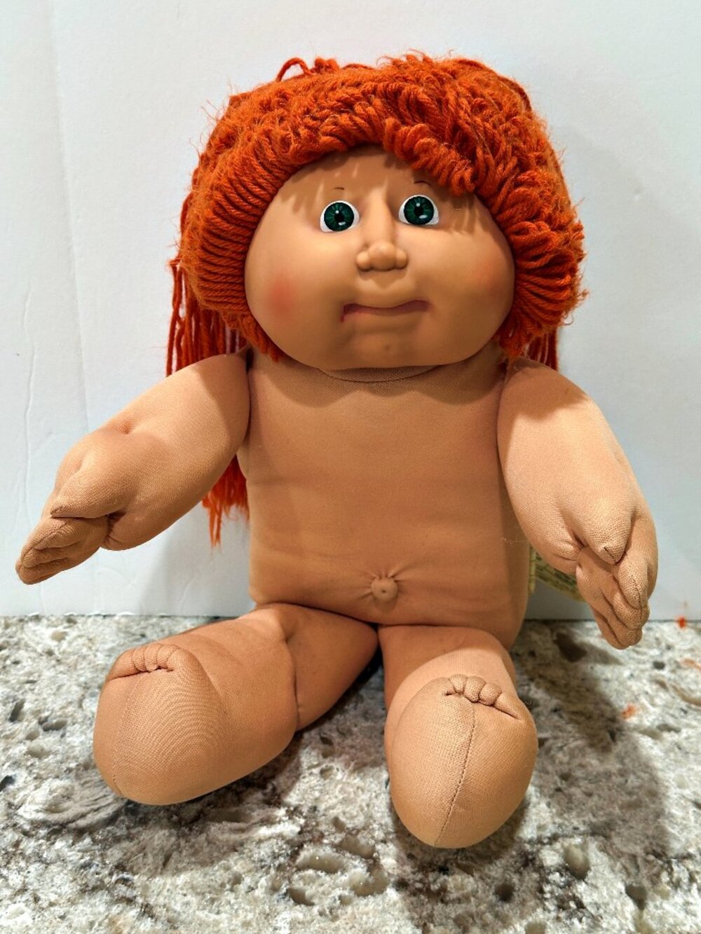 Vintage 1986 Cabbage Patch Kids Doll Mold 16 Red Hair Green Eyes Chin Dimple